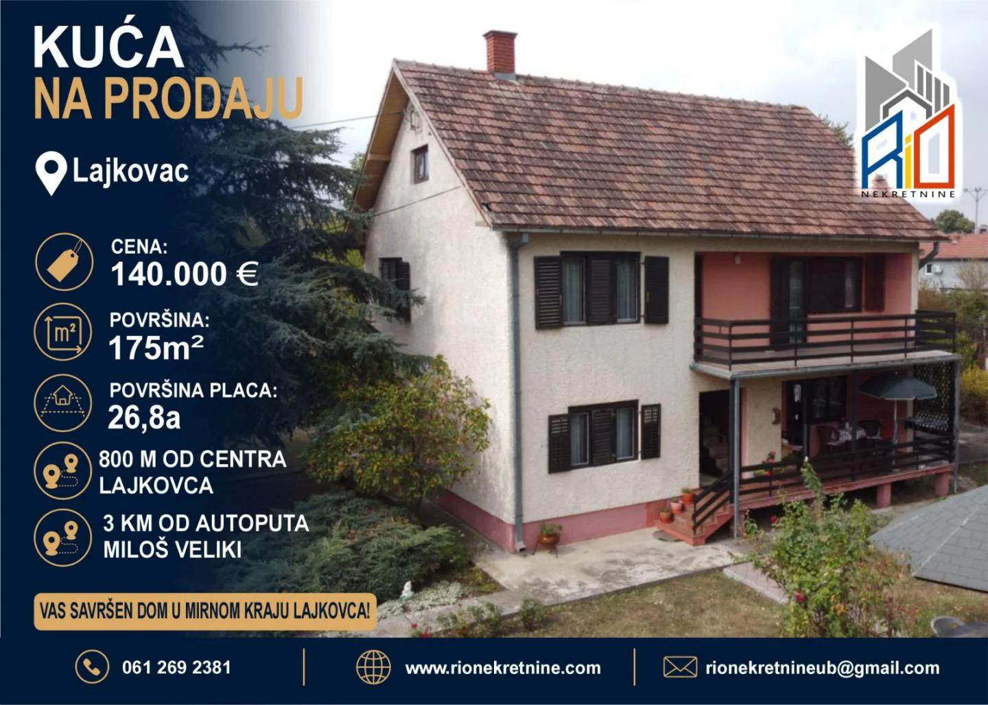 Useljiva kuća u Lajkovcu