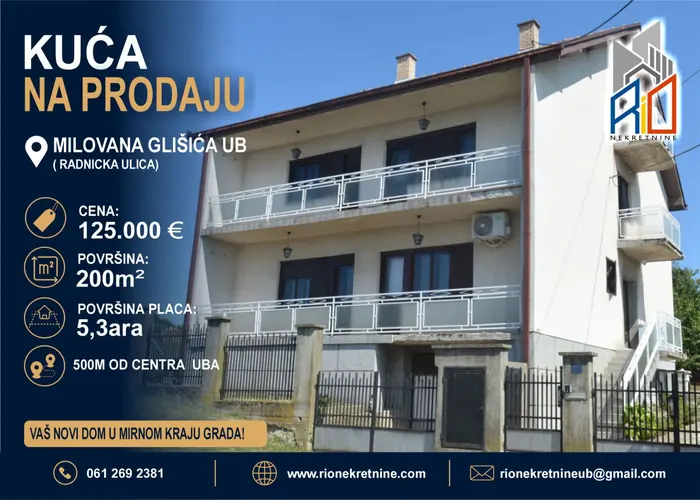 Kuća 200m2 u Ubu